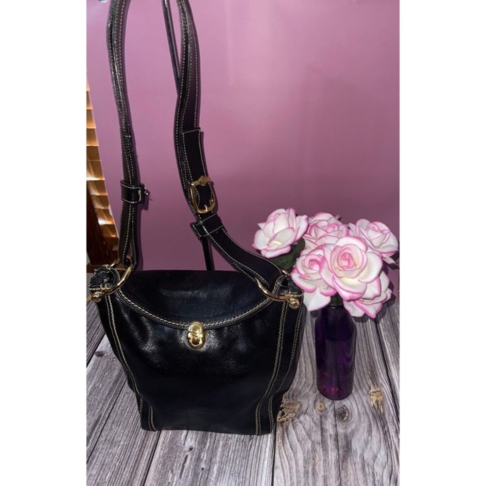 ~~Marino Orlandi Black Leather Shoulderbag~~